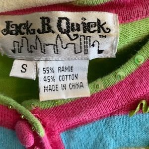 Vintage Jack B Quick Palm Tree Embellished Sweater Vintage Jack B Quick Palm Tree Embellished Sweater